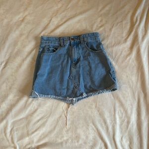 mini denim skirt from princess polly
